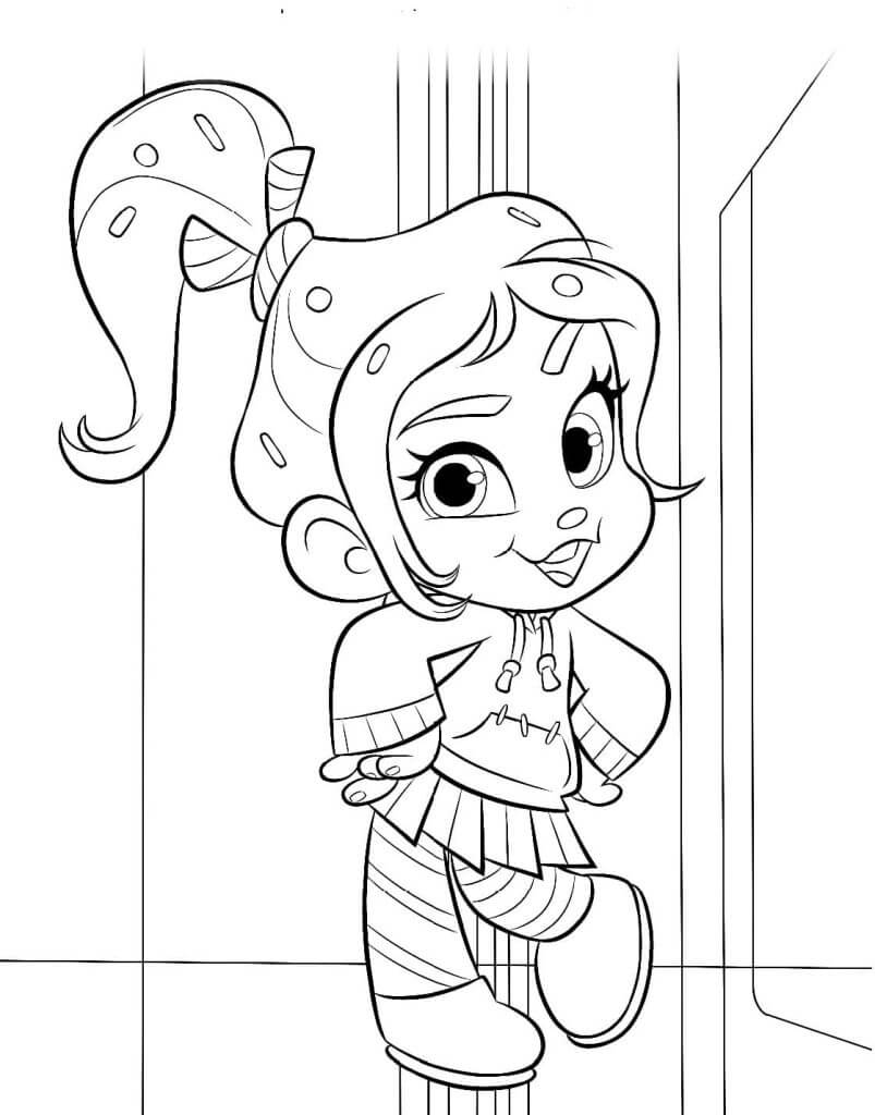 Beautiful Girl Vanellope coloring page - Download, Print or Color ...
