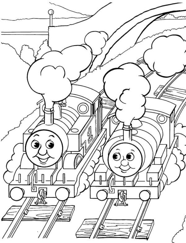 Brave Engines Are Conquering New Horizons coloring page