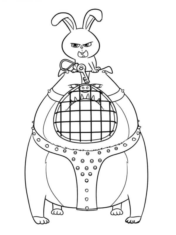 Bulldog coloring page