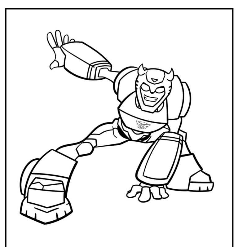 Bumblebee Smiles Wide coloring page