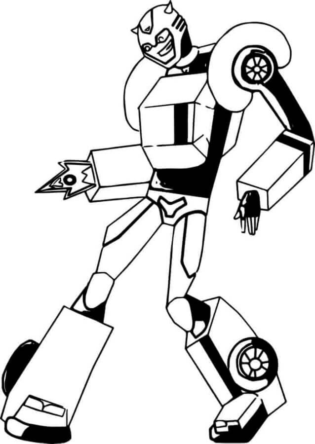 Bumblebee is Dancing coloring page