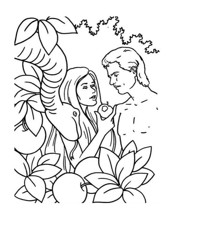 Husband And Wife Participated in Their Sin of Their Own Free Will coloring page