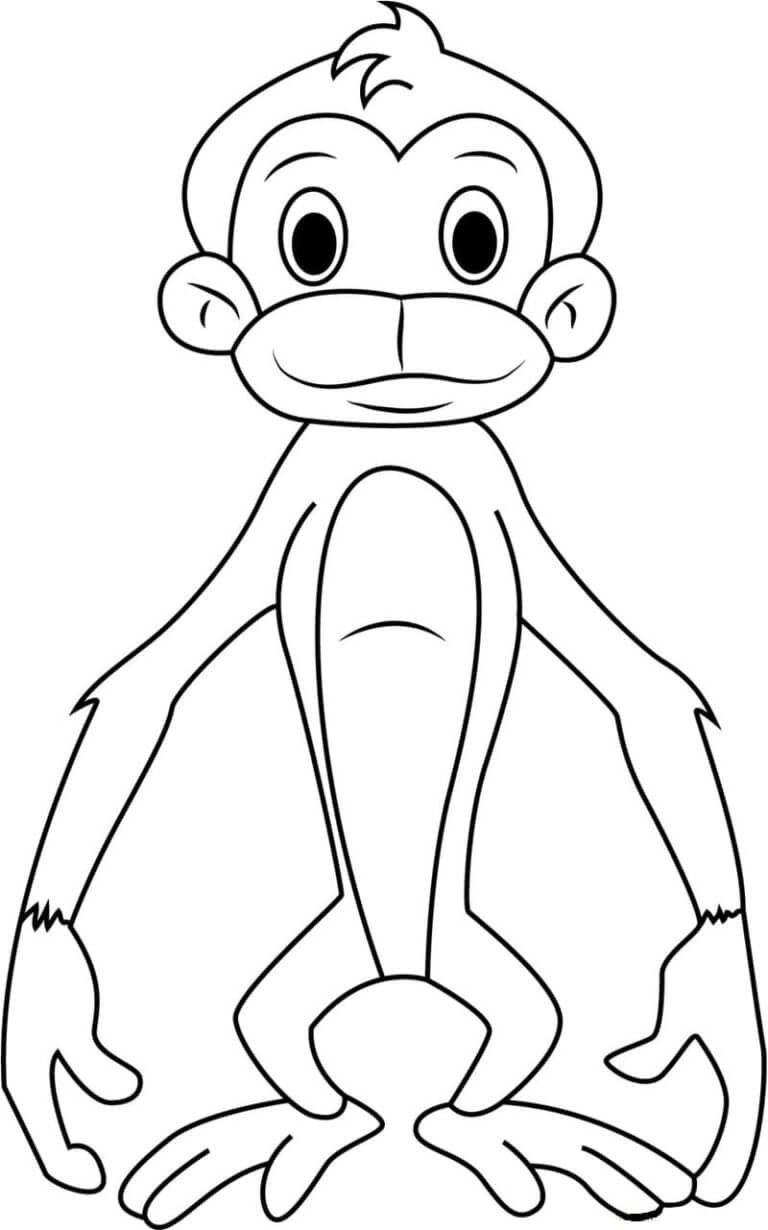 Jaggu Bandar coloring page