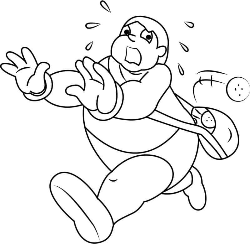 Kalia Runs Away coloring page