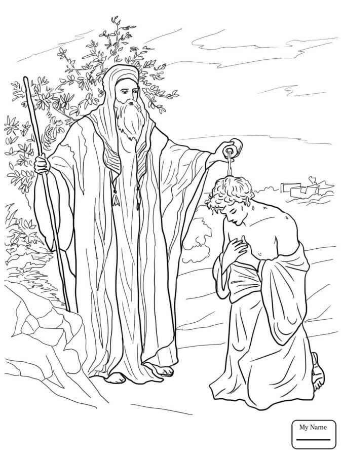 King Saul coloring page