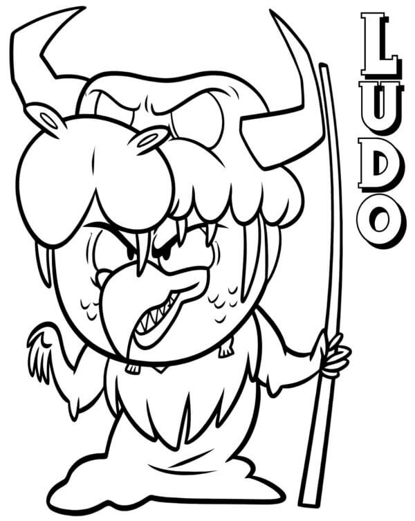 Ludo Dreams of a Magic Wand coloring page