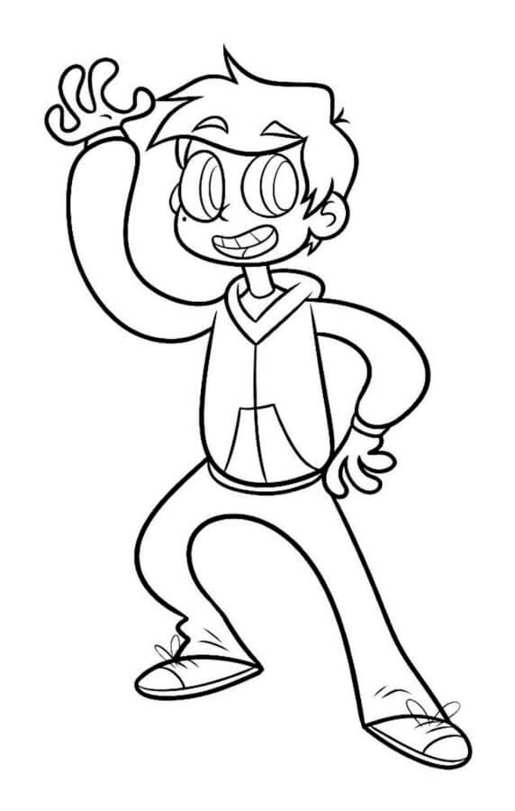 Marco Delighted coloring page