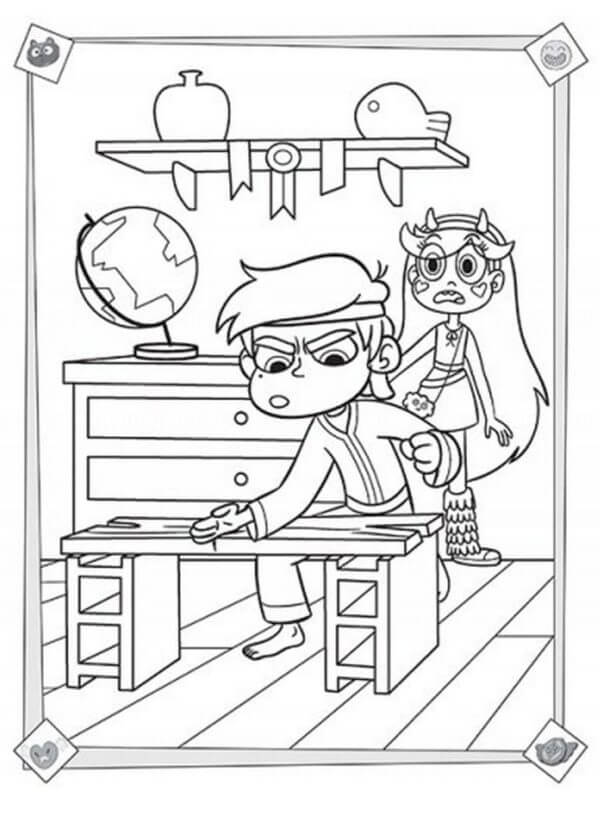 Marco is Learning Tricks coloring page