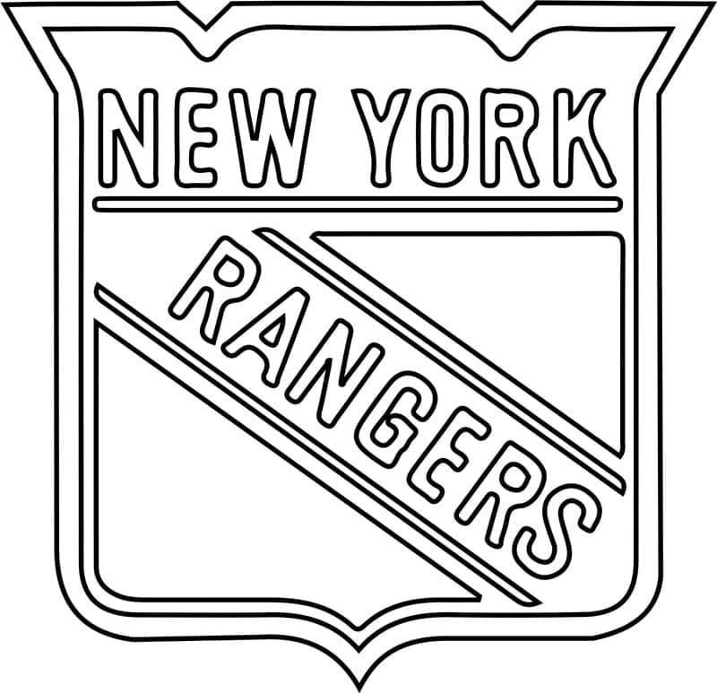 New York Rangers Logo coloring page - Download, Print or Color Online ...