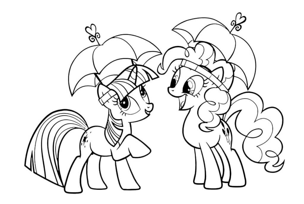 Pinkie Pie And Sparkle To Color