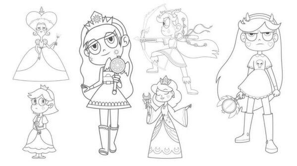 Princess coloring page