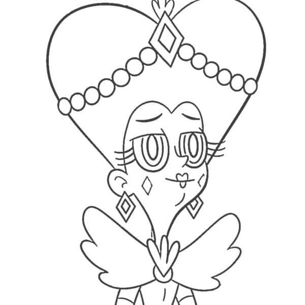 Queen Moon Butterfly coloring page