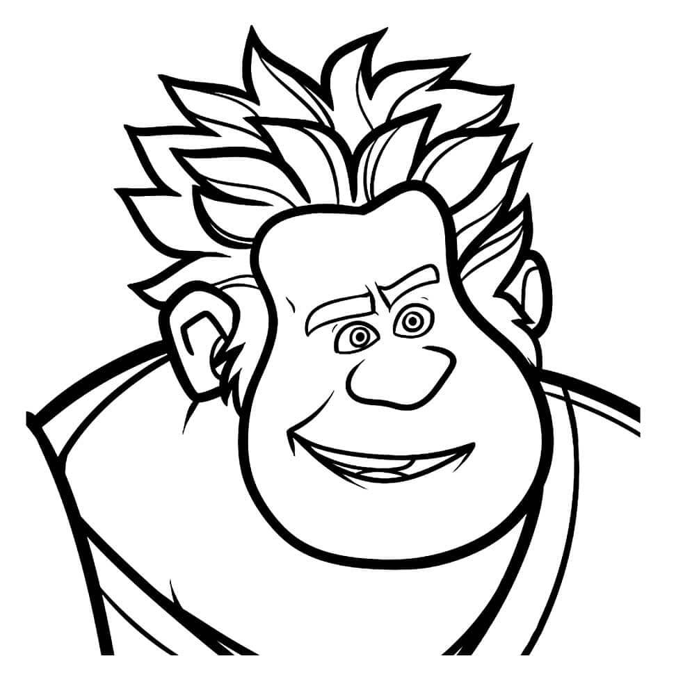 Ralph’s Face coloring page