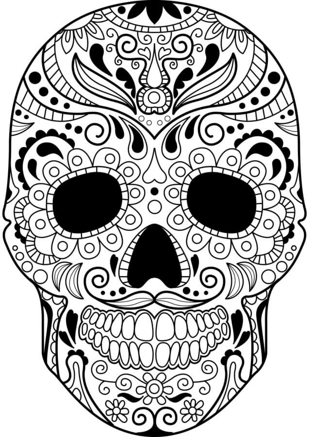 Smiling Skull coloring page