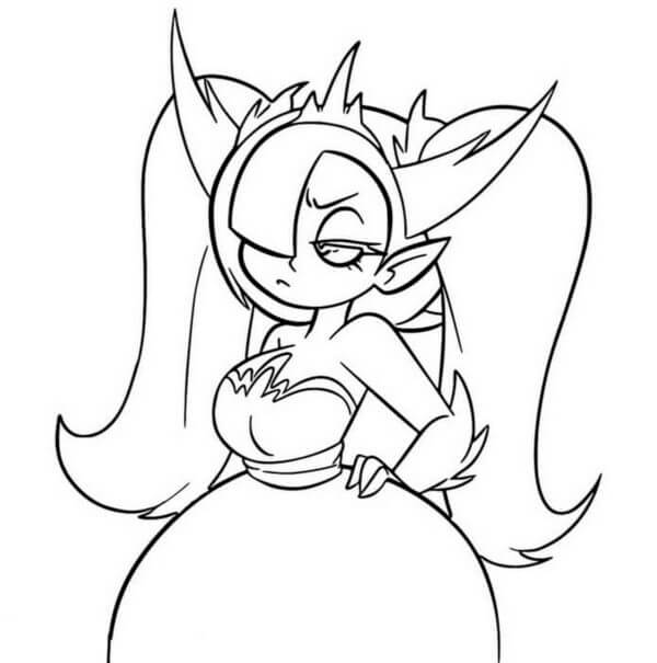 Sweetheart Hekapoo coloring page