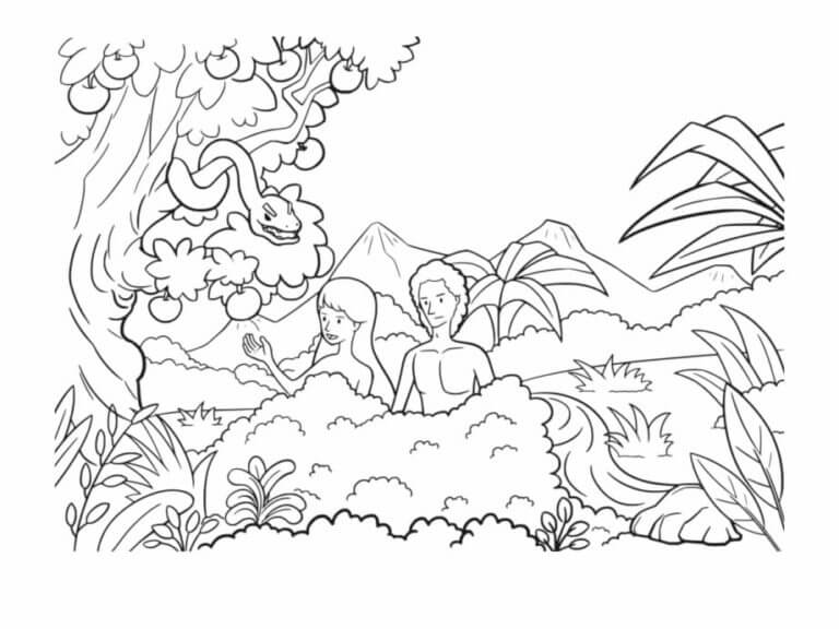 The Snake is a Natural Enemy of Yahweh And Monotheism coloring page