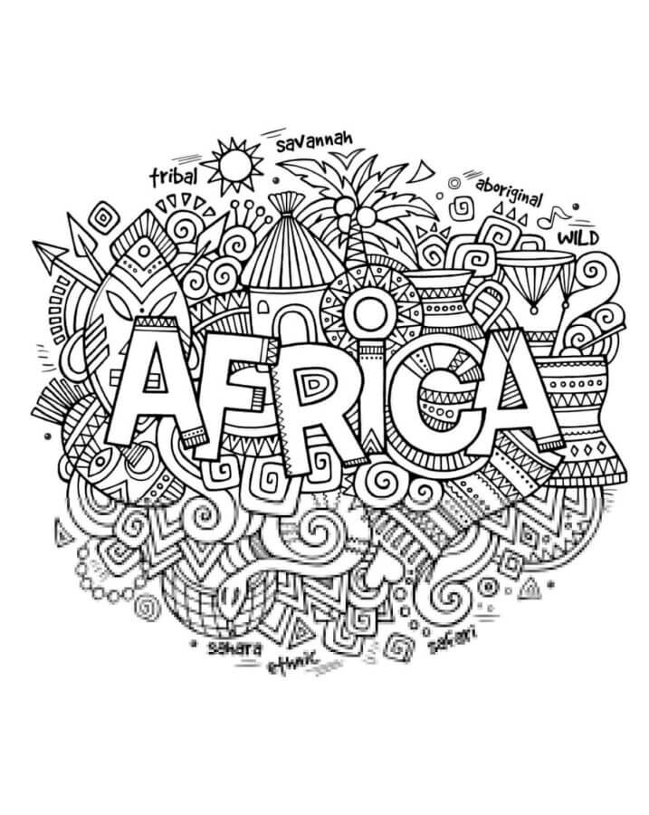 The Very Heart of Africa coloring page