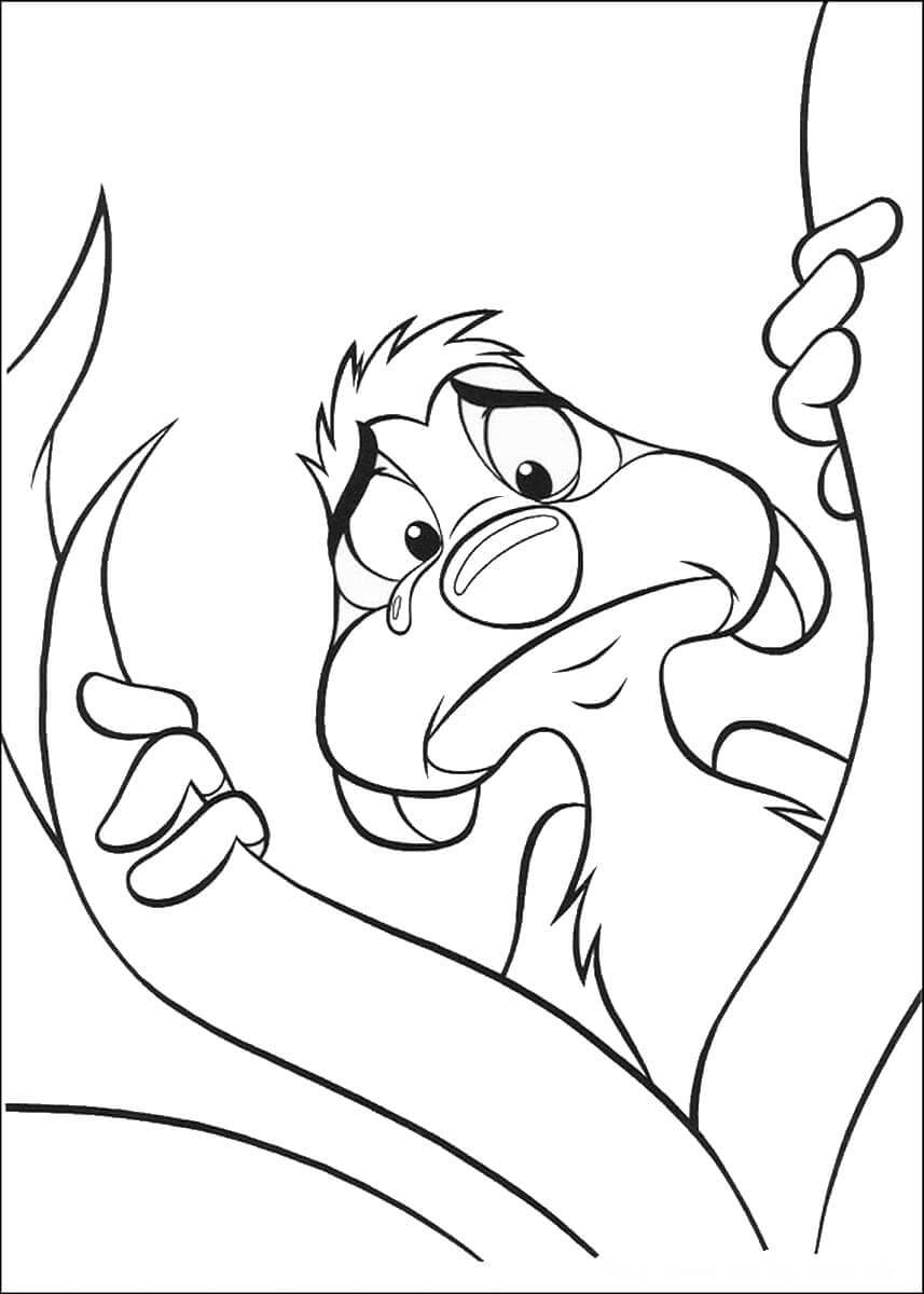 Timon Crying coloring page