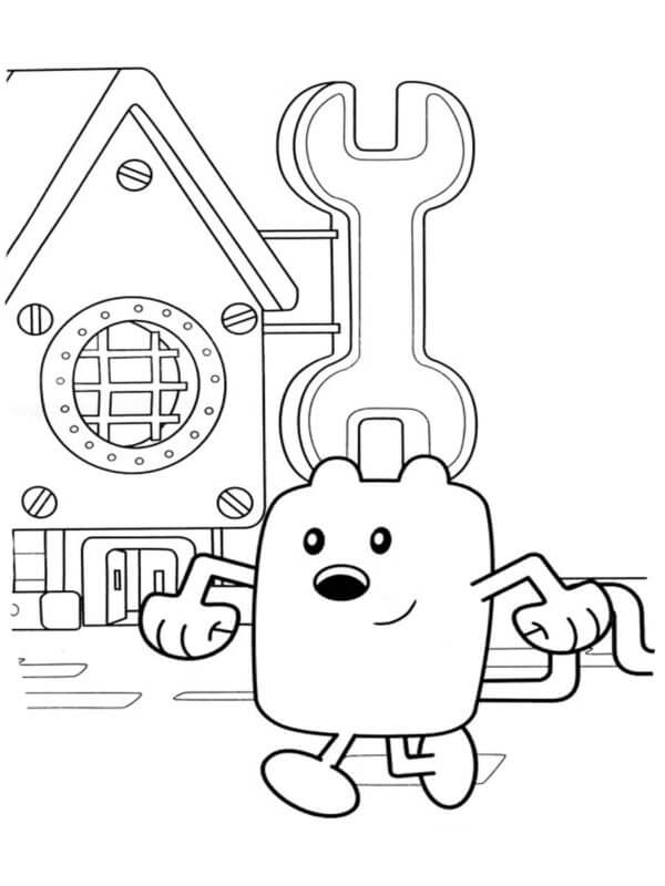 Wubbzy Lives in The Town Wuzzleburg coloring page