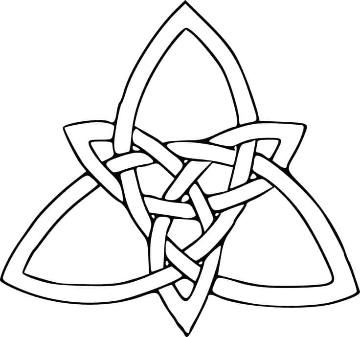 A Celtic Knot coloring page