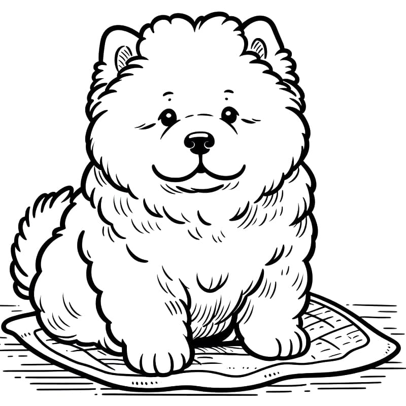 A Cute Chow Chow Coloring Page Download Print Or Color Online For Free