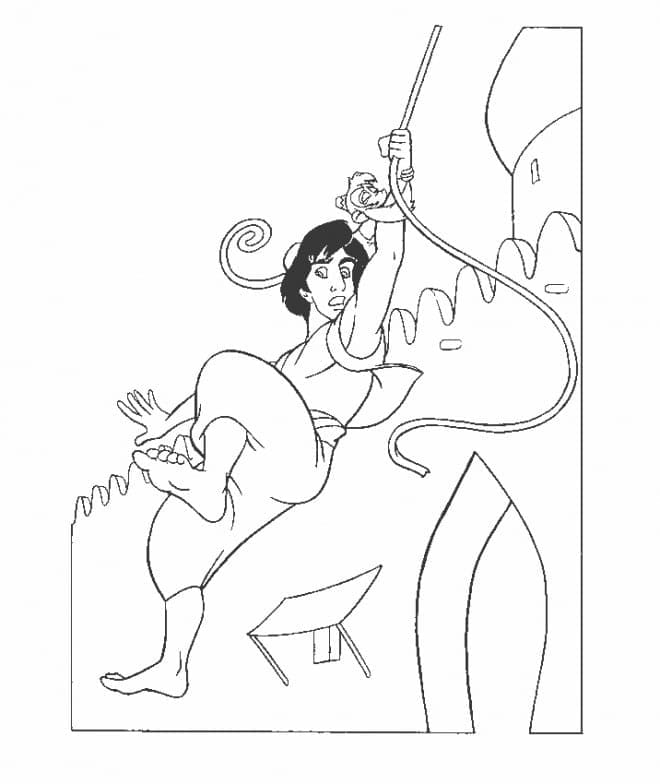 Aladdin For Free coloring page