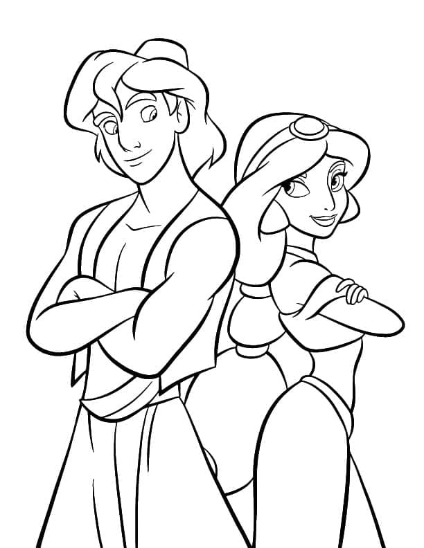 Aladdin Printable coloring page