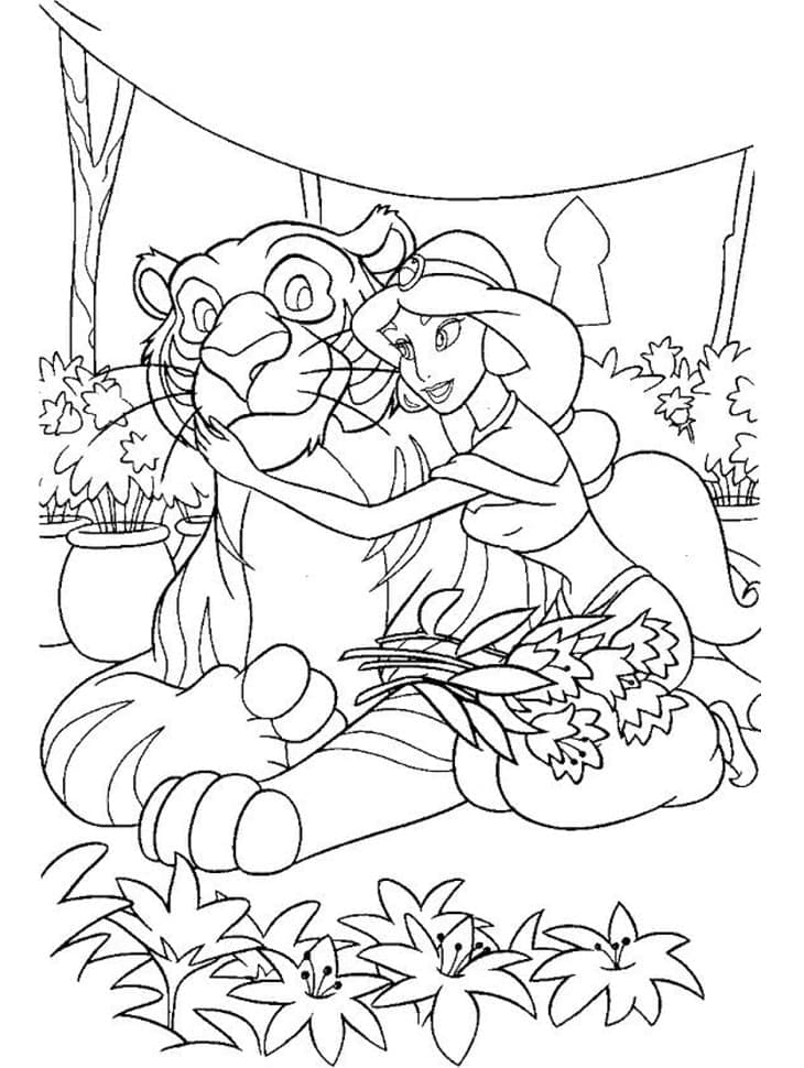 Aladdin Printable For Kids coloring page