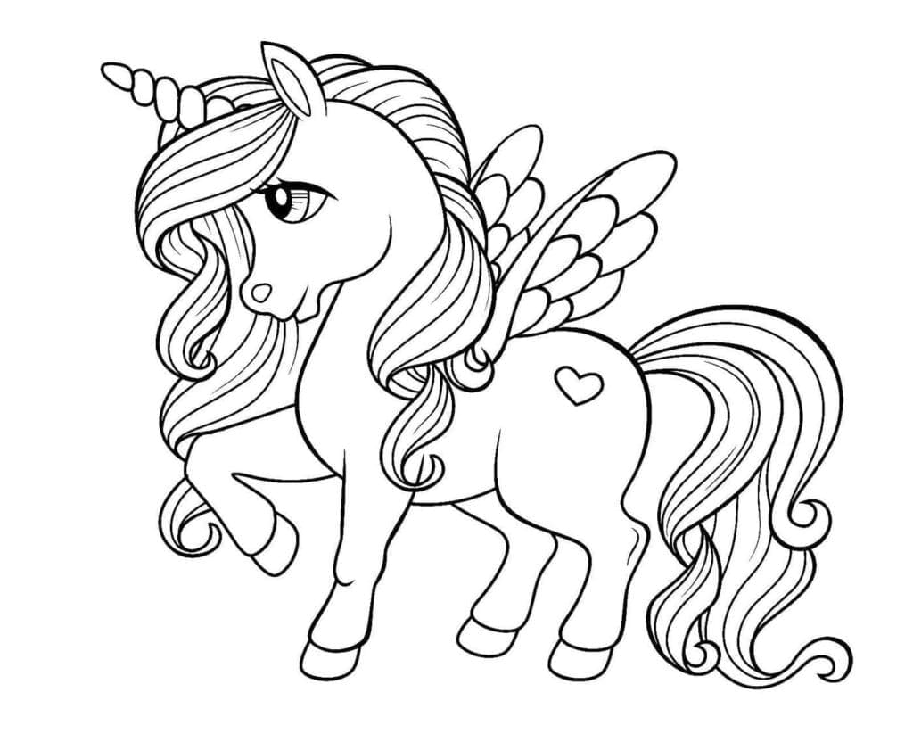 Alicorn to Print coloring page