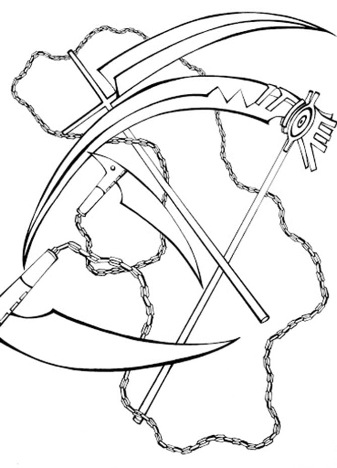 Amazing Scythe coloring page