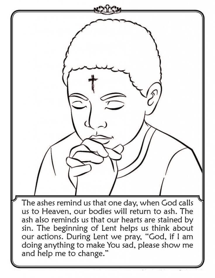 Ash Wednesday Sheet 4 coloring page - Download, Print or Color Online ...