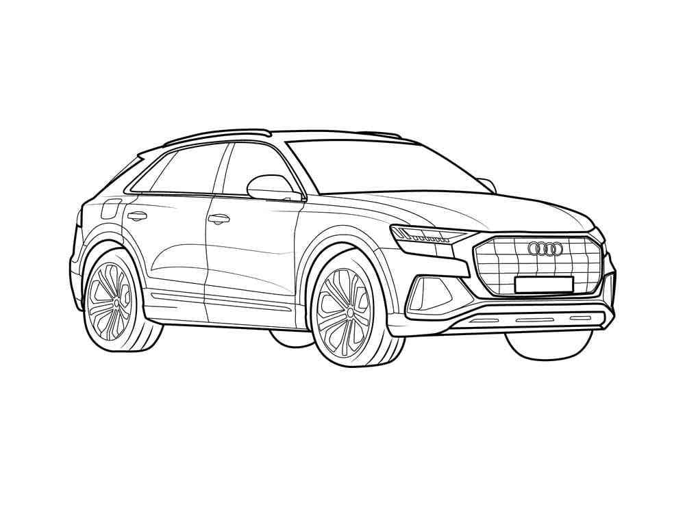 Audi Car Printable coloring page - Download, Print or Color Online for Free