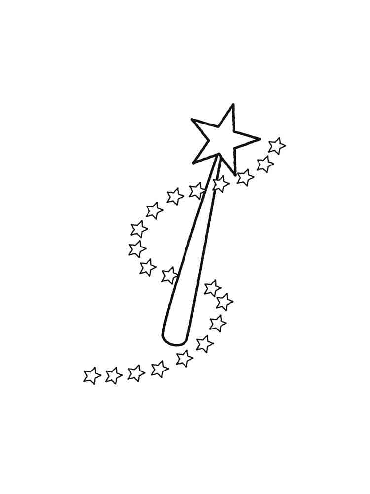 Awesome Magic Wand coloring page