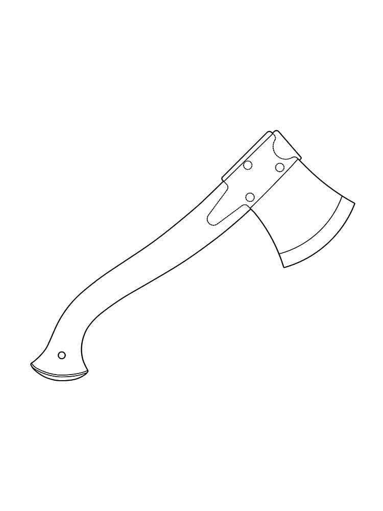 Axe Free Printable coloring page