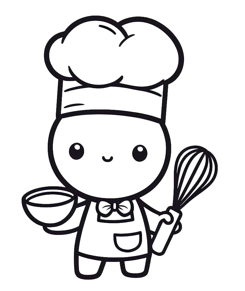 Baby Chef coloring page