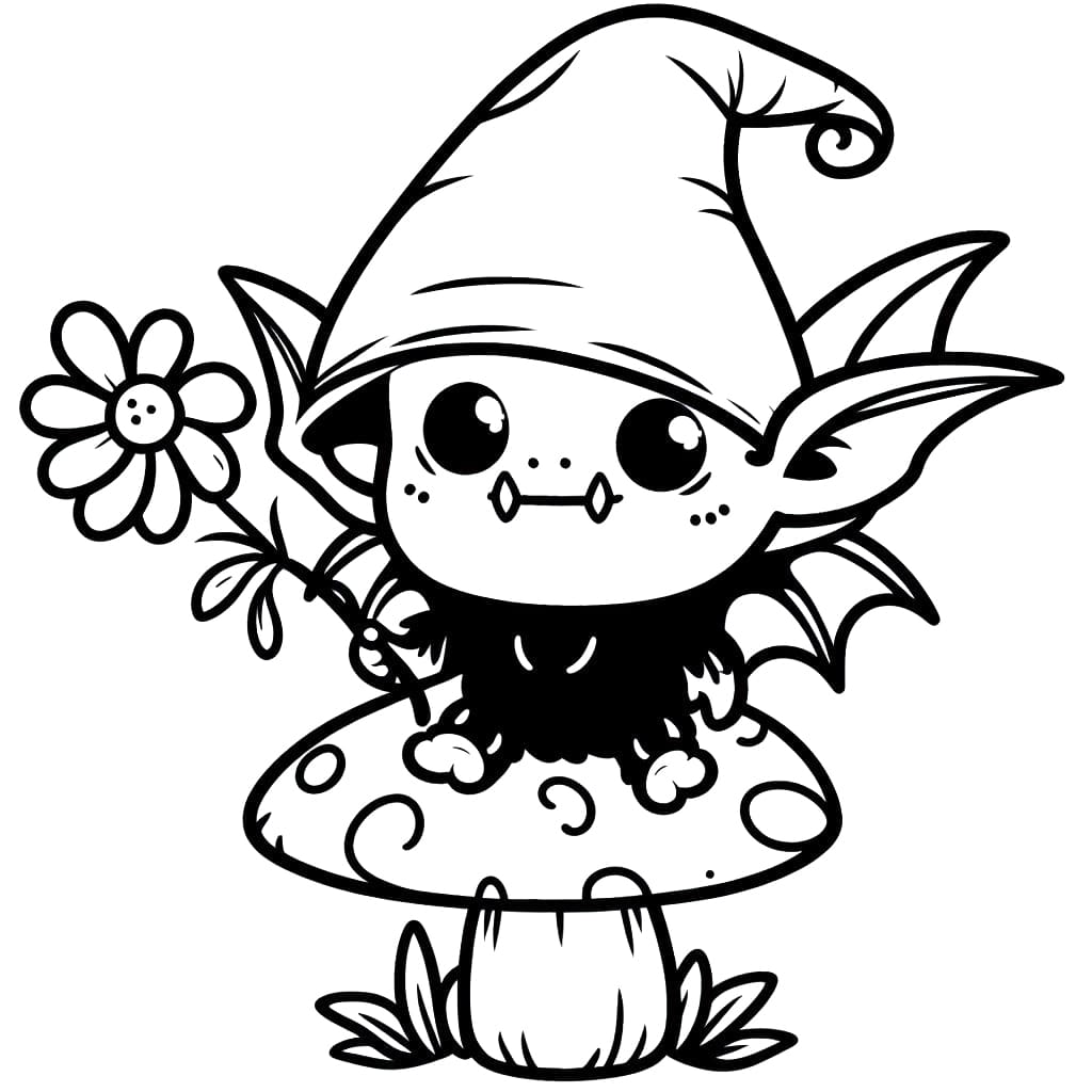 Baby Goblin coloring page