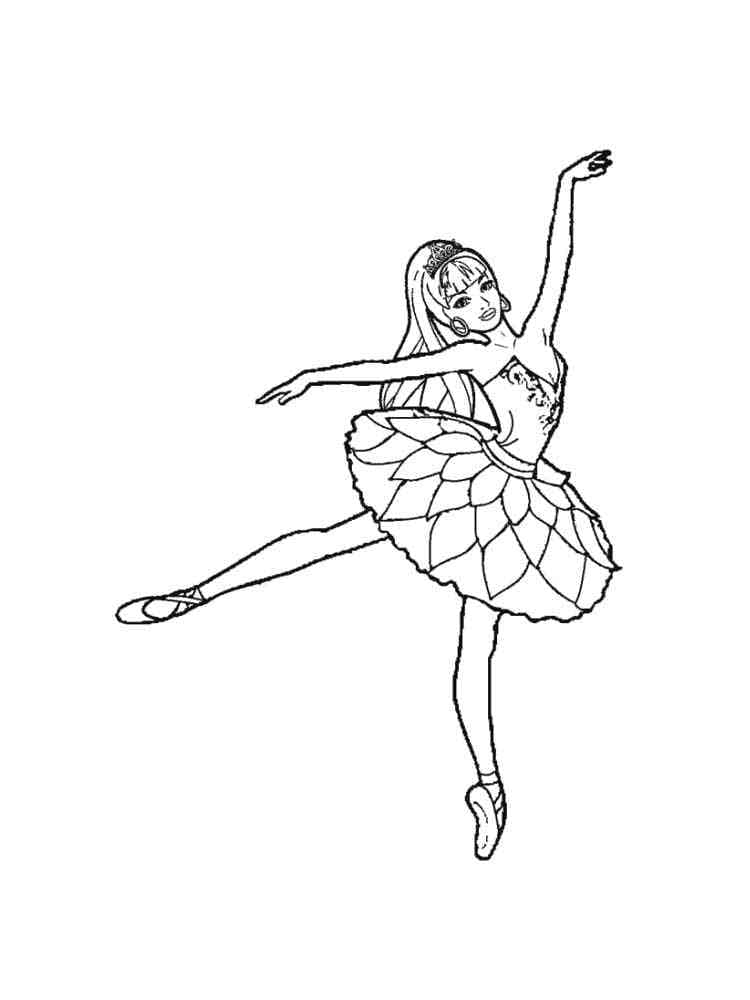 Ballerina For Girls coloring page - Download, Print or Color Online for ...