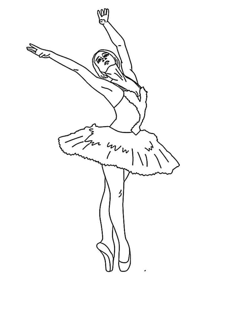 Ballerina Printable For Kids coloring page - Download, Print or Color ...