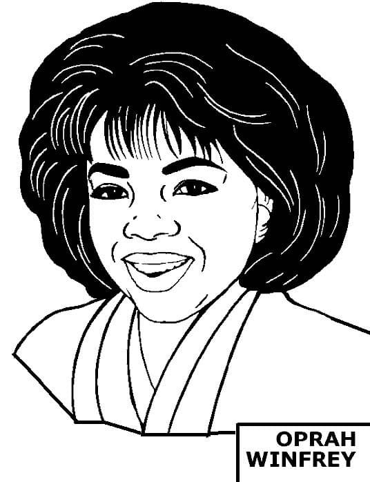 Black History Month Oprah Winfrey coloring page - Download, Print or ...