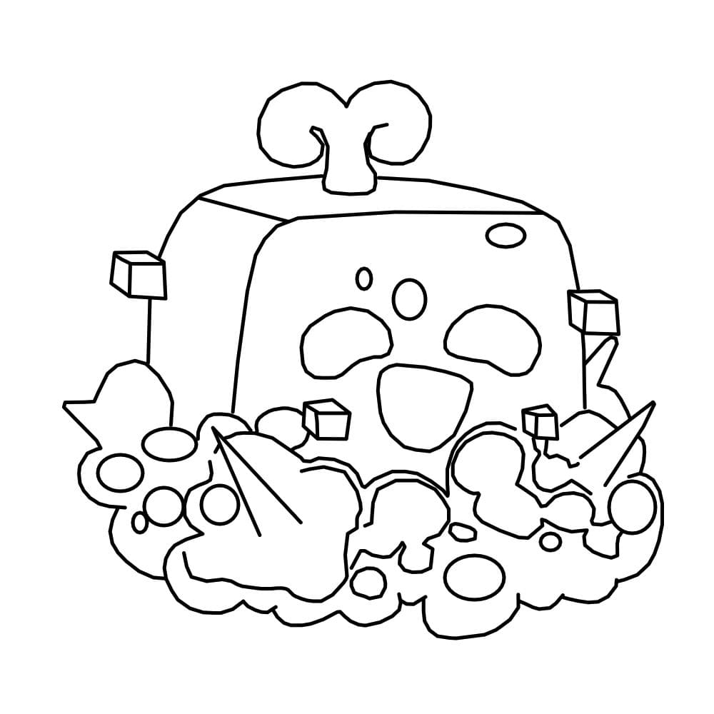 Blox Fruits Control coloring page - Download, Print or Color Online for Free