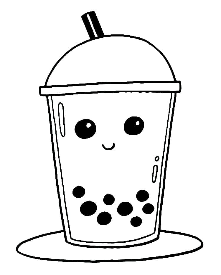 Boba Tea Free For Kids coloring page - Download, Print or Color Online ...