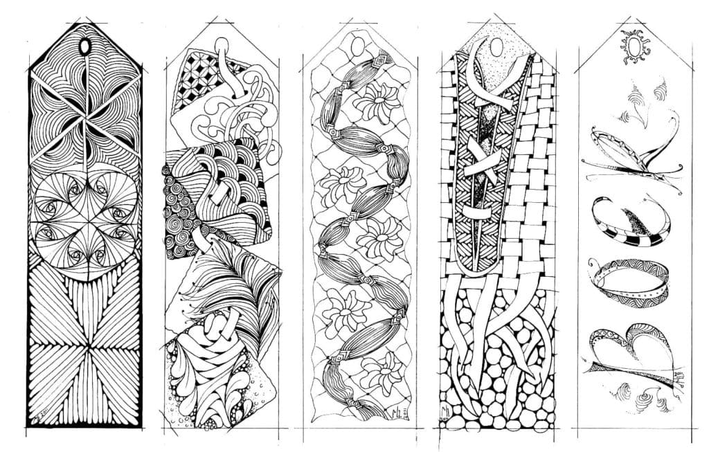 Bookmarks For Adult coloring page - Download, Print or Color Online for ...