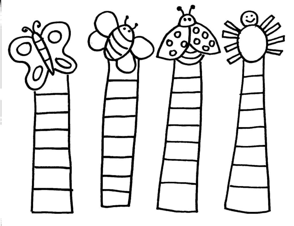 Bookmarks with Insects