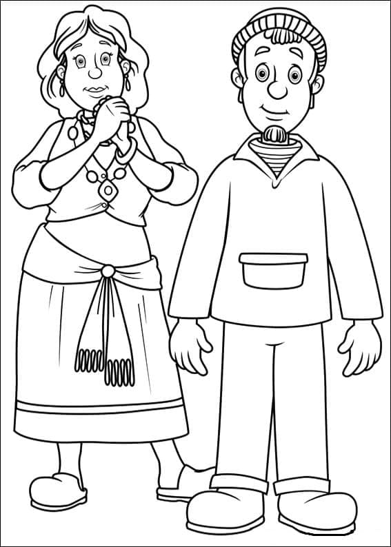 Bronwyn and Charlie Jones from Fireman Sam