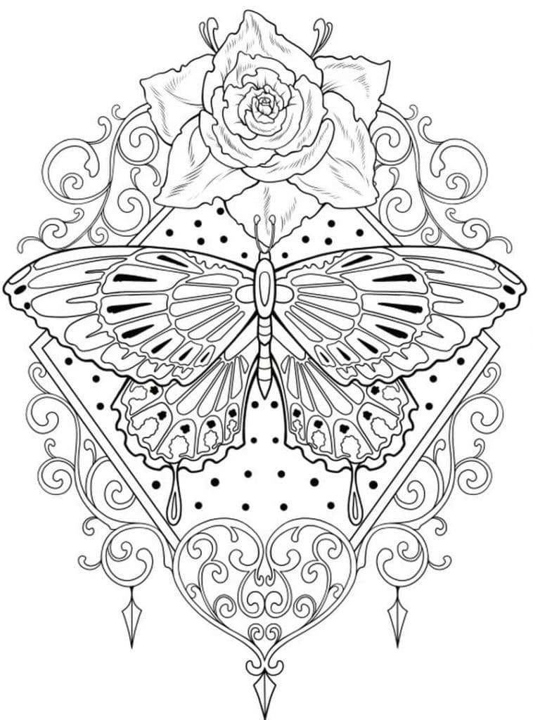 Tattoos Coloring Pages (100% Free Printables)