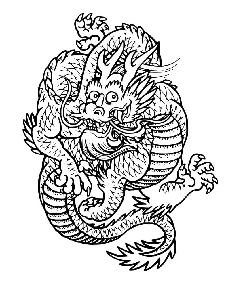 Cartoon Chinese Dragon