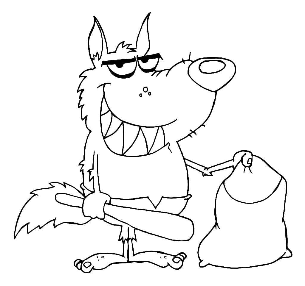 Cartoon Funny Werewolf coloring page - Download, Print or Color Online ...