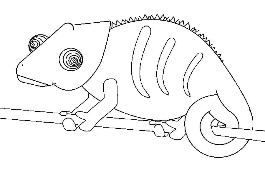 Chameleon Printable For Kids