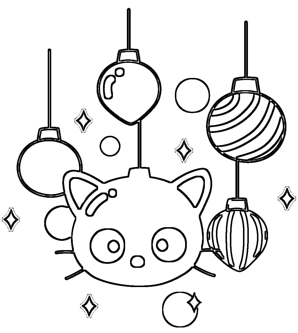 Chococat Free Printable coloring page