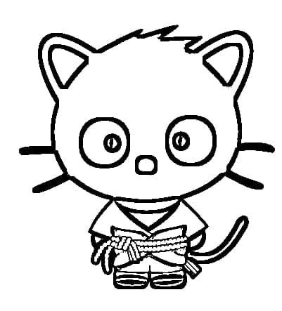 Chococat Sasuke coloring page